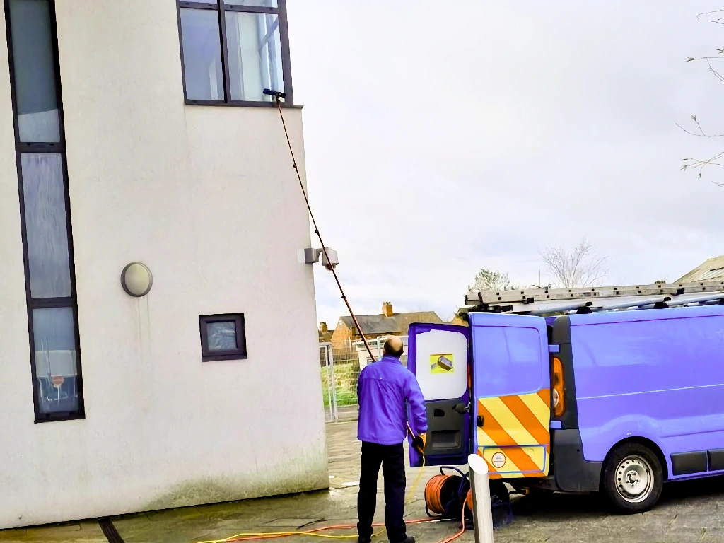 no worries window cleaning from van